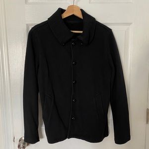 Muji Black Cotton Coat